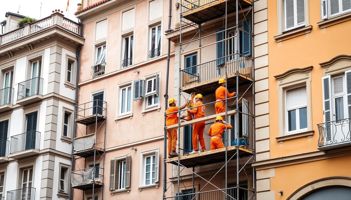 Ristrutturazione facciate condominiali​ a Parma