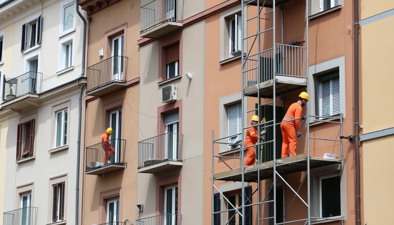 Ristrutturazione facciate condominiali​ a Parma